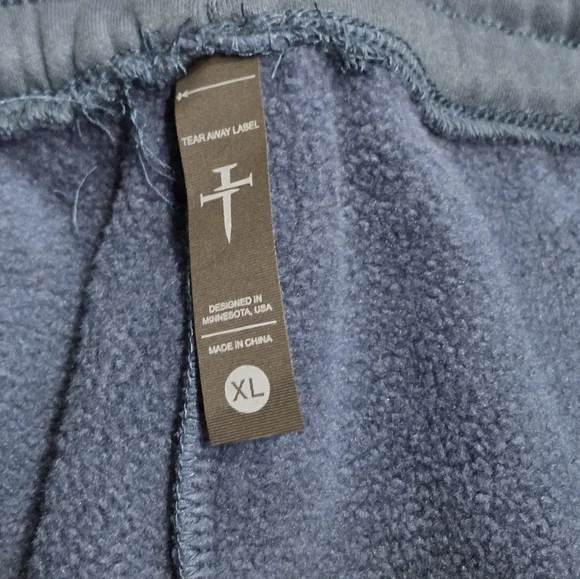 NWT Three Nails Signature Fleece Straight Leg Sweatpants Men’s Midnight Navy XL - Picture 2 of 7